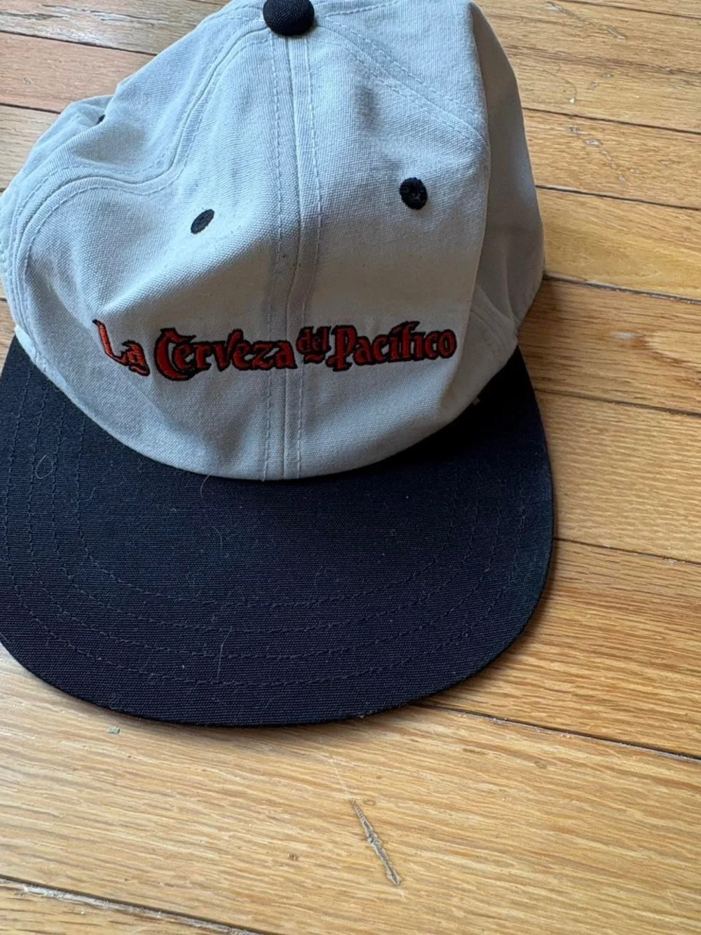 La Cerveza Two-Tone Baseball Cap - Gray & Black